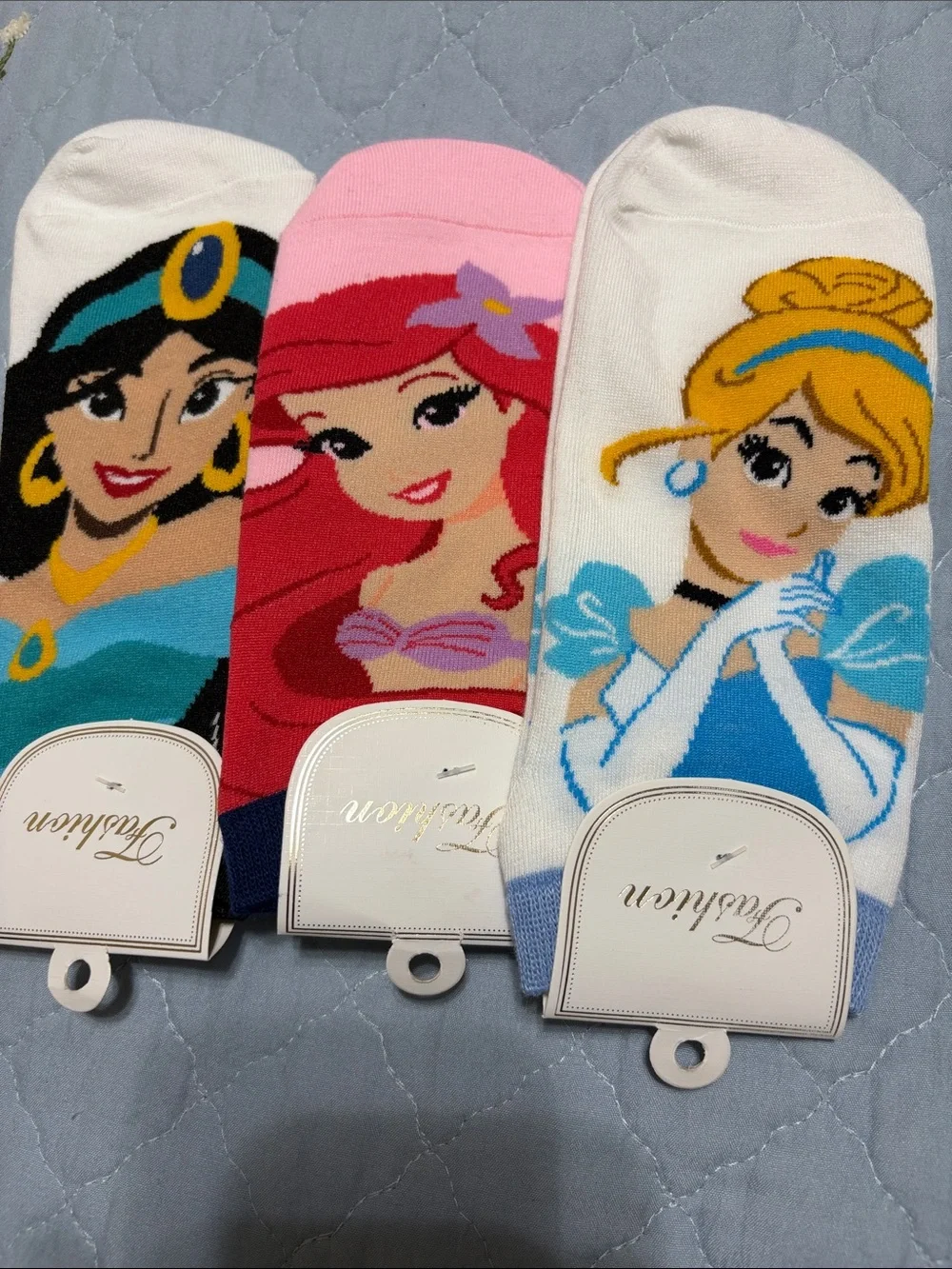 NWT Disney Lot of 3 Sock-lets Slip-on ankle Size 6-9